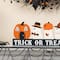 Glitzhome® 12"L Halloween Wooden TRICK OR TREAT Pumpkin & Ghosts Table Decor